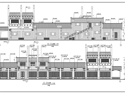 沿街商业古建筑 施工图