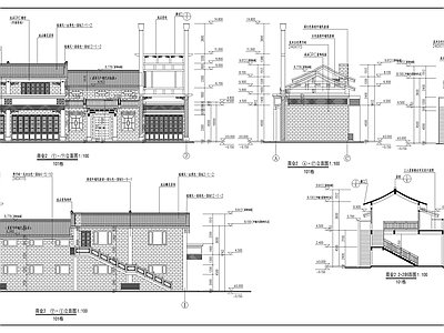 沿街商业古建筑 施工图