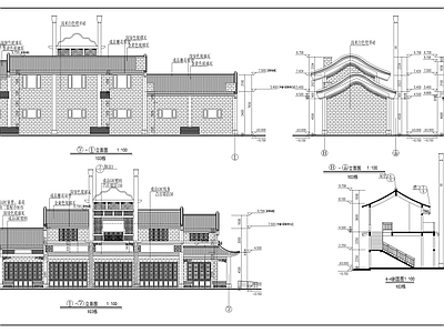 沿街商业古建筑 施工图