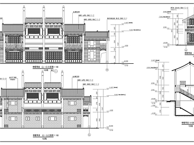 沿街商业古建筑 施工图