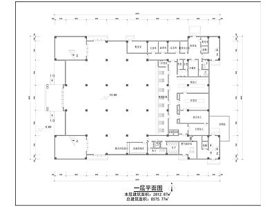 某学校食堂平立剖 施工图 食堂建筑