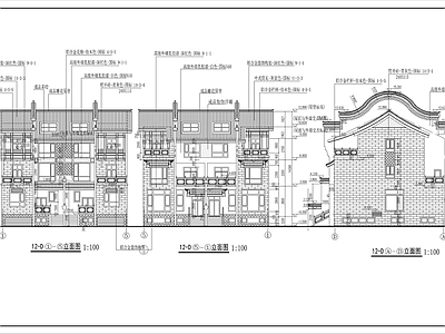 古城步行街商业建筑 施工图