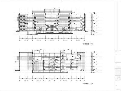 五层图书馆建筑 施工图