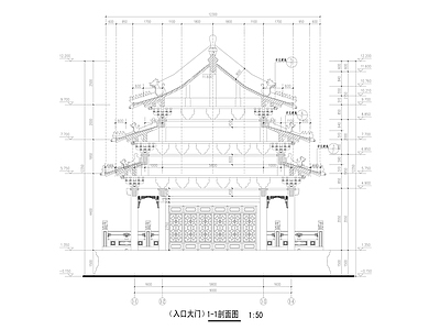 仿古建筑五彩斗拱大样图及雀替大样图 施工图