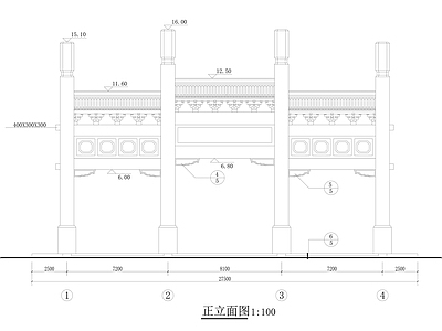 古建牌坊 施工图