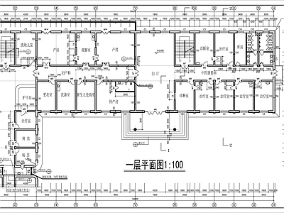 医院医技楼建筑 施工图