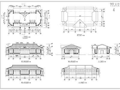 新中式风格温泉浴场景观 施工图