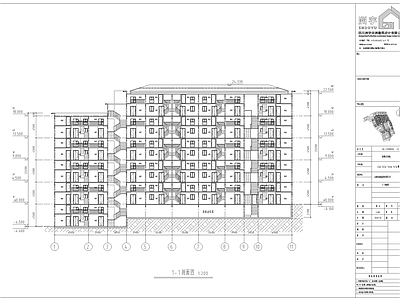 多层LOFT公寓建筑 施工图