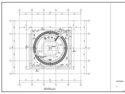 建筑屋顶停机坪 施工图 建筑通用节点