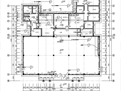 欧式风格一层食堂建筑 施工图