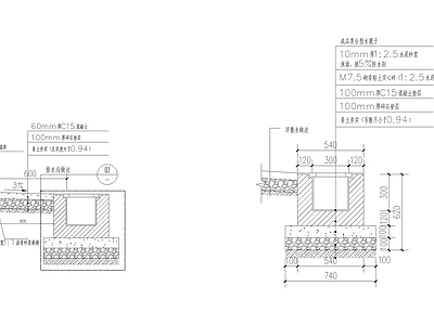 室外排水沟节点做法 施工图