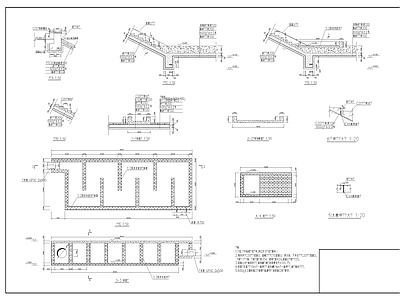 某小型水利工程取水井及蓄水池结构钢筋图 施工图