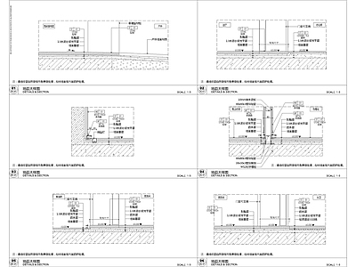 地面藏灯地漏大样图 施工图