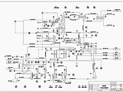 汽提系统管道及仪表流程图 施工图