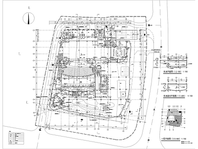 虹桥艺术中心公共区平立面图 施工图