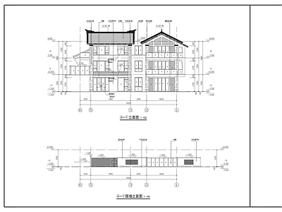 二层乡村民宿建筑 施工图