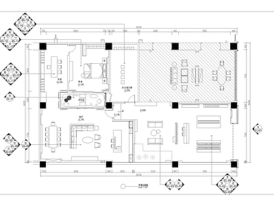 室内家具展厅室内 施工图