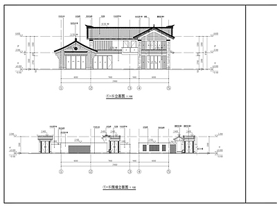 中式民宿建筑 施工图