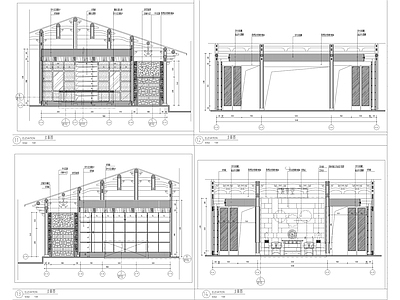 新中式民宿建筑 施工图