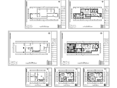 3层洋房室内 施工图 别墅