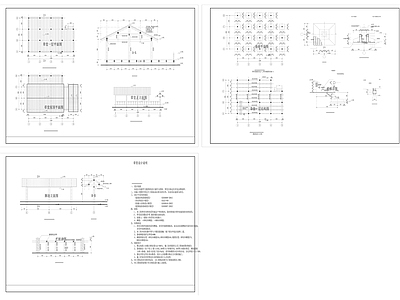仿古草堂建筑结构图纸 施工图