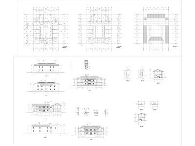 仿古建筑 施工图