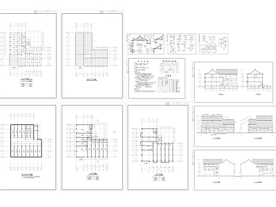 仿古清式公建建筑 施工图