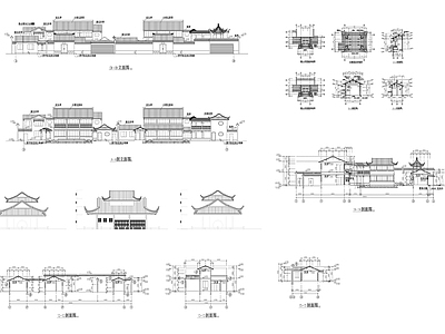 古建筑规划图 施工图