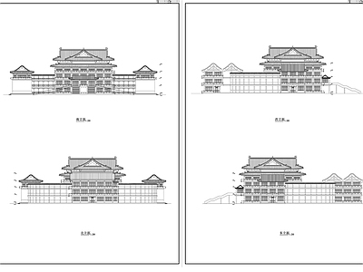 古建筑立面图