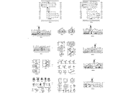 1016 艺术钟楼 施工图