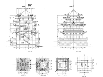 1023 云峰烟水阁 施工图