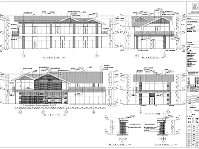 成都新中式风格商业建筑施工图设计 施工图