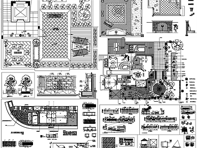 园林 园 空中园 园 别墅园 景观 绿化 景观园 施工图