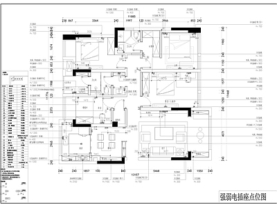 新中式家装平面图 施工图 平层