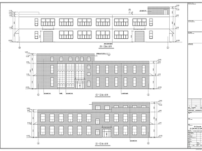 大型标准厂房建筑 施工图 工业建筑