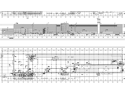 多层框架结构涂装类工业厂房建筑施工图 工业建筑