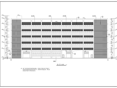 轻工通用厂房建筑结构水电施工图 工业建筑