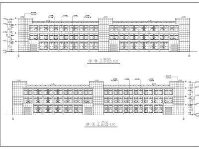 中小企业孵化基地某二层厂房建筑施工图 工业建筑