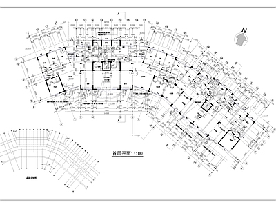 汉府雅苑建筑 施工图