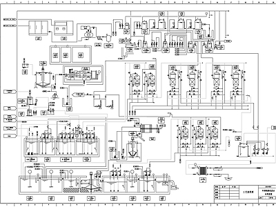 线路板废水处理工艺流程图 施工图