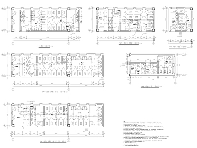 中学教学楼卫生间详图 施工图