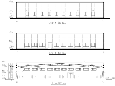 单层纺织厂钢结构车间厂房工业建筑施工图集 施工图