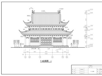 寺庙大殿 施工图