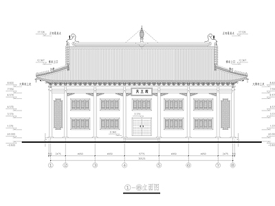 洗心禅寺 天王殿 施工图