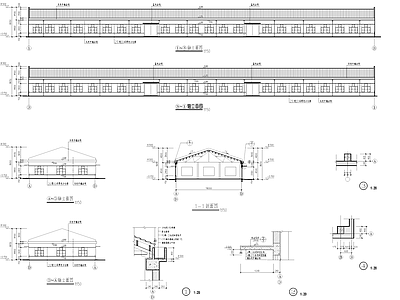 单层排架塑料加工车间厂房工业建筑 施工图