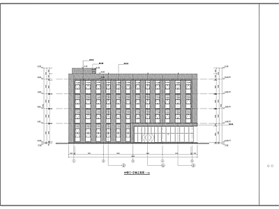 标准化4层厂房建筑 施工图 工业建筑