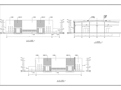 单层生产厂房建筑 施工图 工业建筑