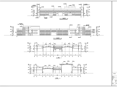 二层材料生产厂房建筑 施工图 工业建筑