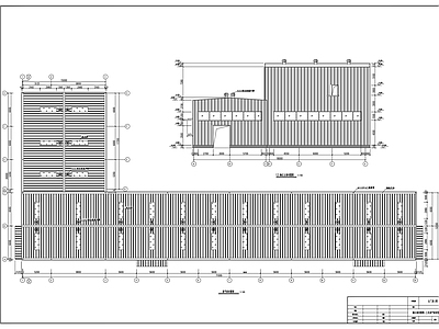 复合肥钢结构厂房建筑 施工图 工业建筑