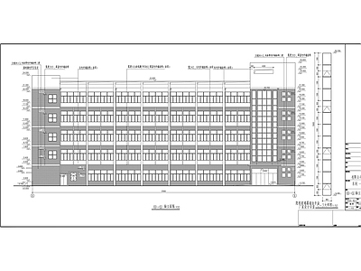 某五层厂房建筑 施工图 工业建筑